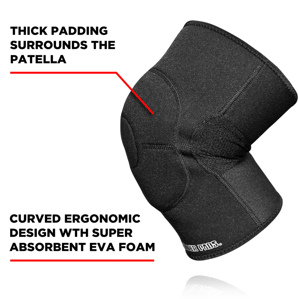 187 Killer Pads Knee Gasket Black with padding info