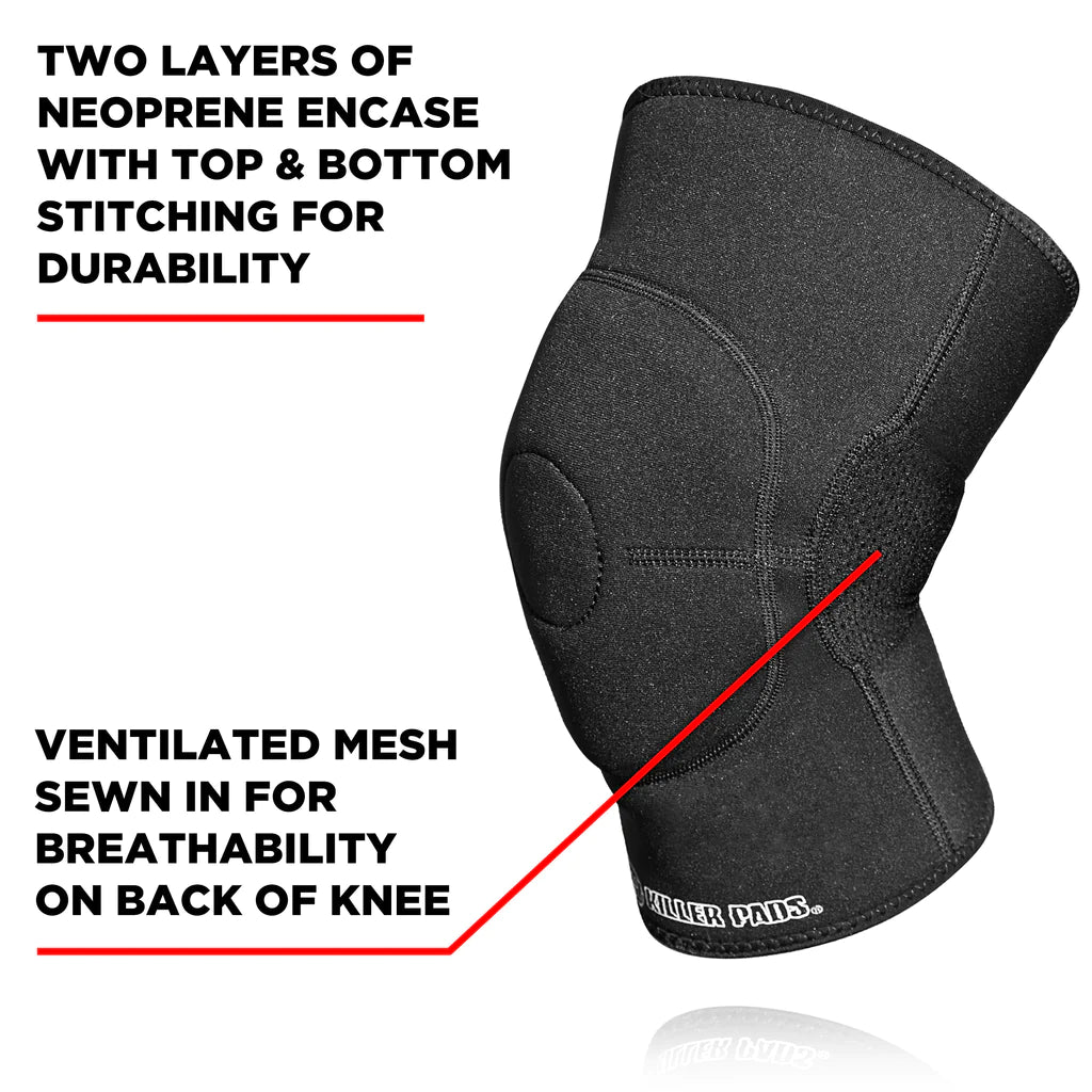 187 Killer Pads Knee Gasket black with design info
