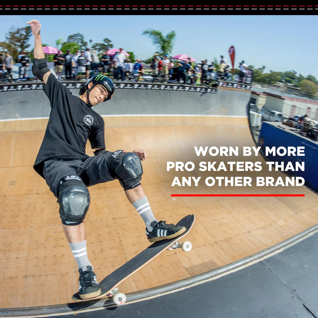 187 Killer Pads - Pro Knee Pads Black/White With White Caps