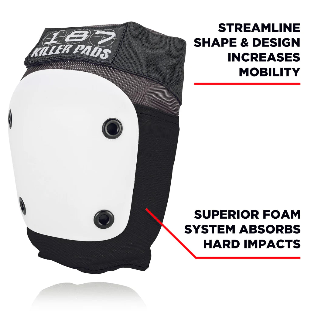 187 Killer Pads fly knee pads grey shape and design info