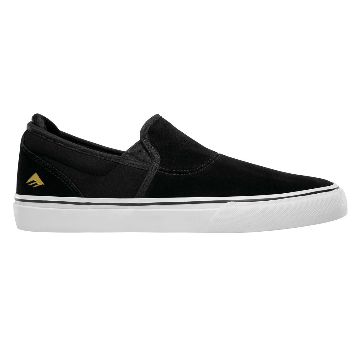 Emerica - Wino G6 Slip-On Youth Skate Shoes Black/White/Gold