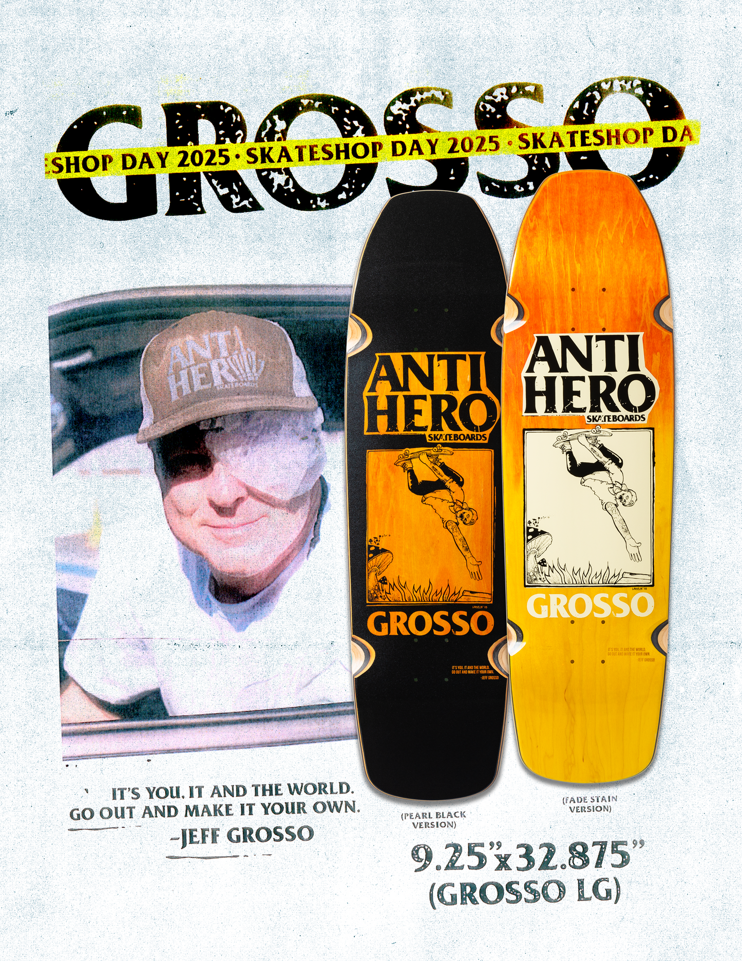Anti Hero - Skate Shop Day Grosso Fade Deck