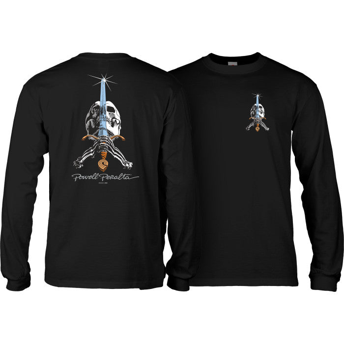 Powell Peralta - Skull and Sword Long Sleeve T-shirt Black