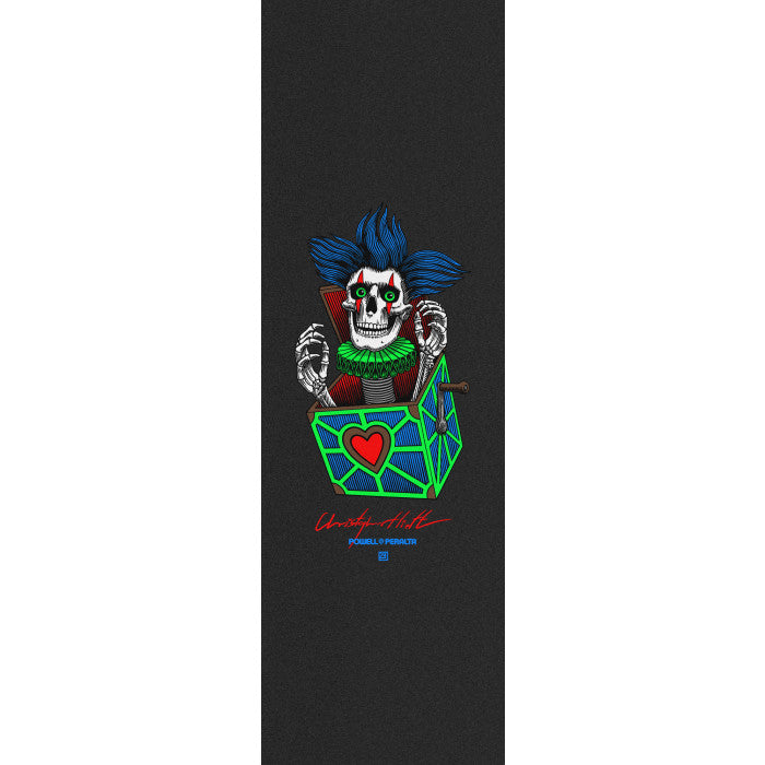 Powell Peralta - Chris Hiett Skull Grip Tape Sheet 10.5 x 33''