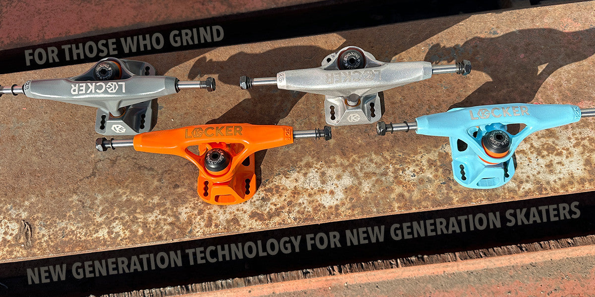 Grind King - Locker Trucks Battleship Grey 8.75''