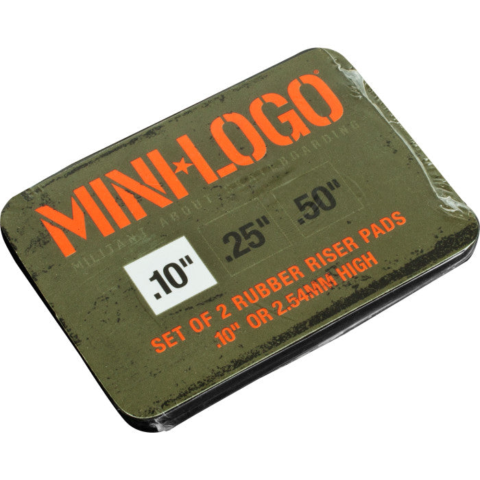 Mini Logo - Riser Pads .1" rubber pad