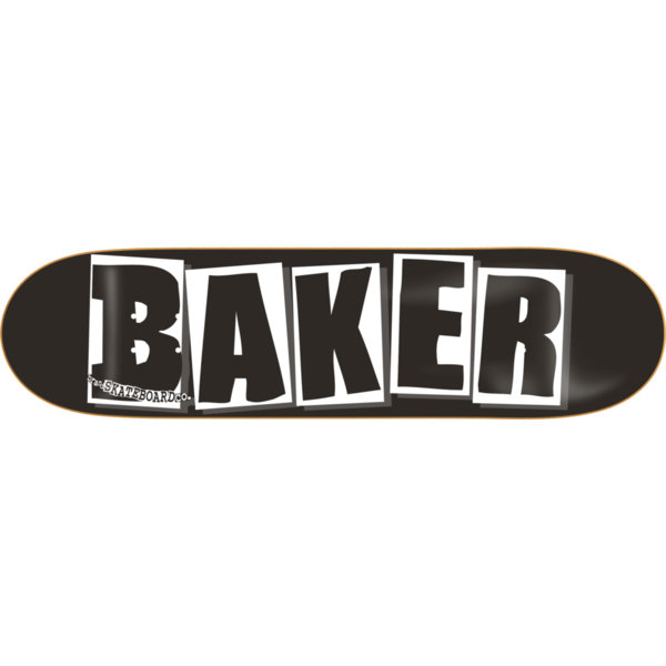 Baker - Logo Skateboard Deck Black/White 8.0''