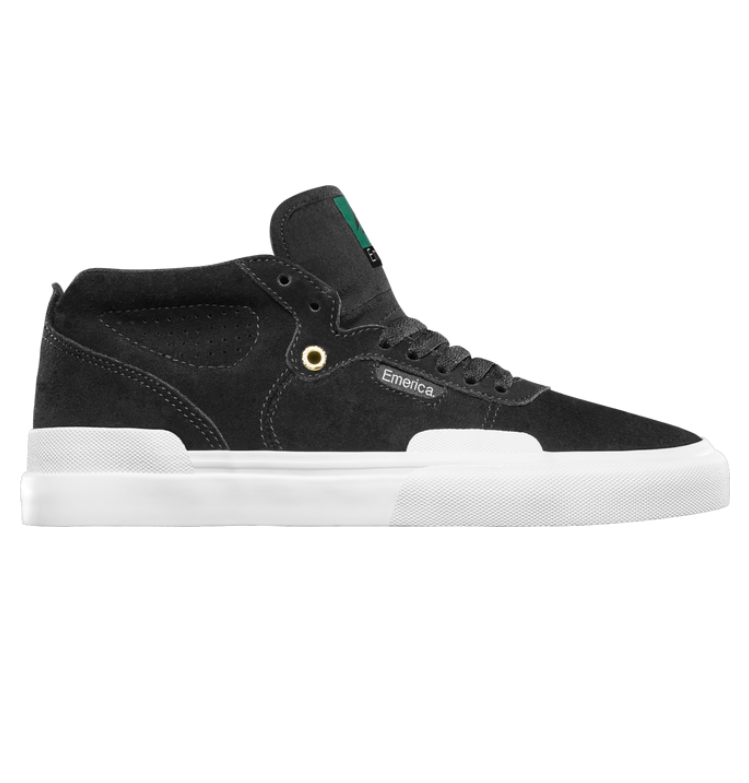 Emerica - Pillar Black/White/Gold Youth Skate Shoes