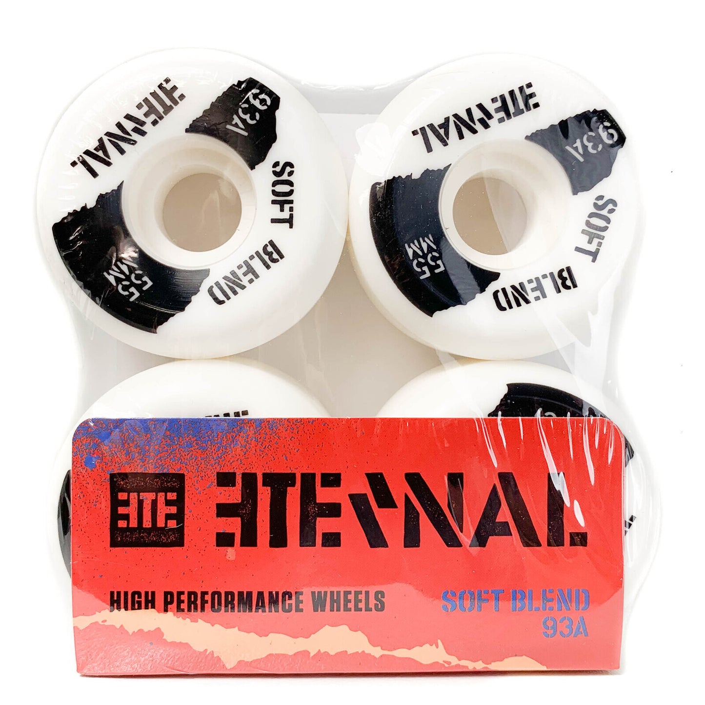 Eternal - Skateboard Wheels Soft Blend 55mm 93a White