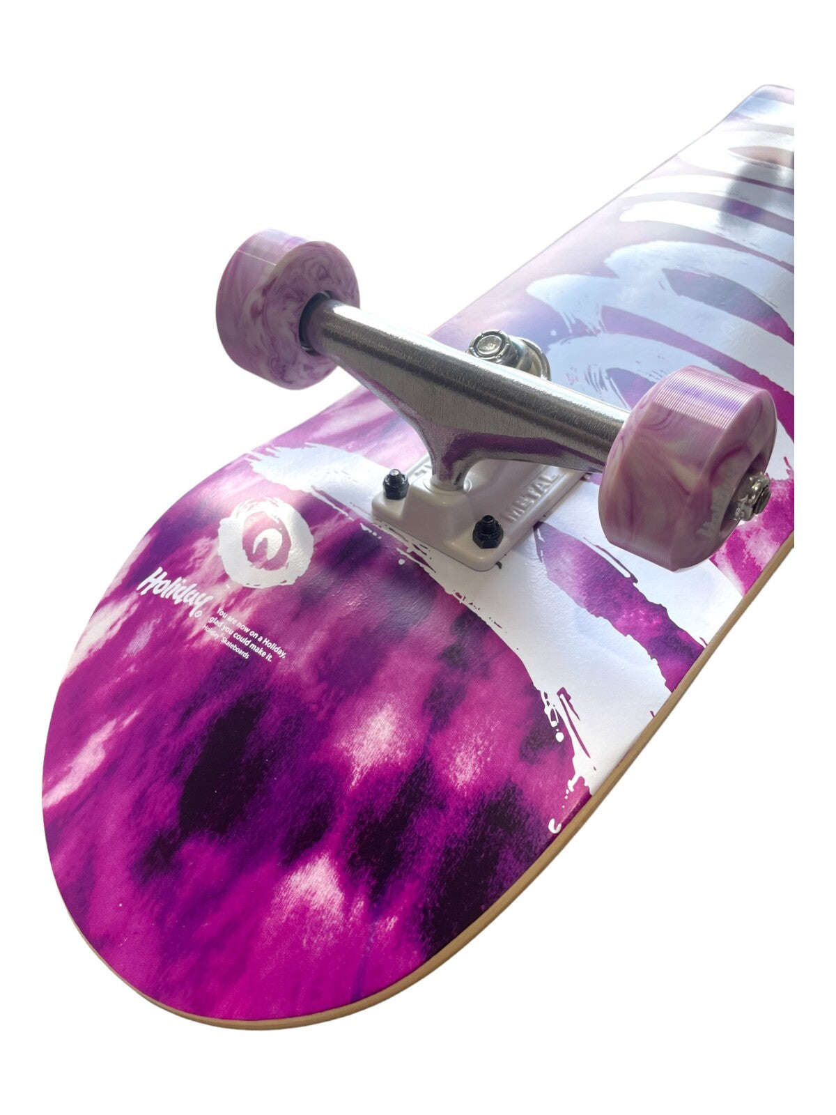Holiday Purple Tie Dye Complete Skateboard 8.0''
