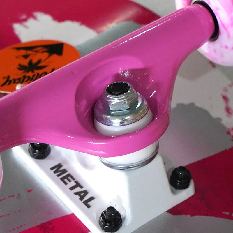 Holiday - Pink Tie Dye Complete Skateboard 7.25''
