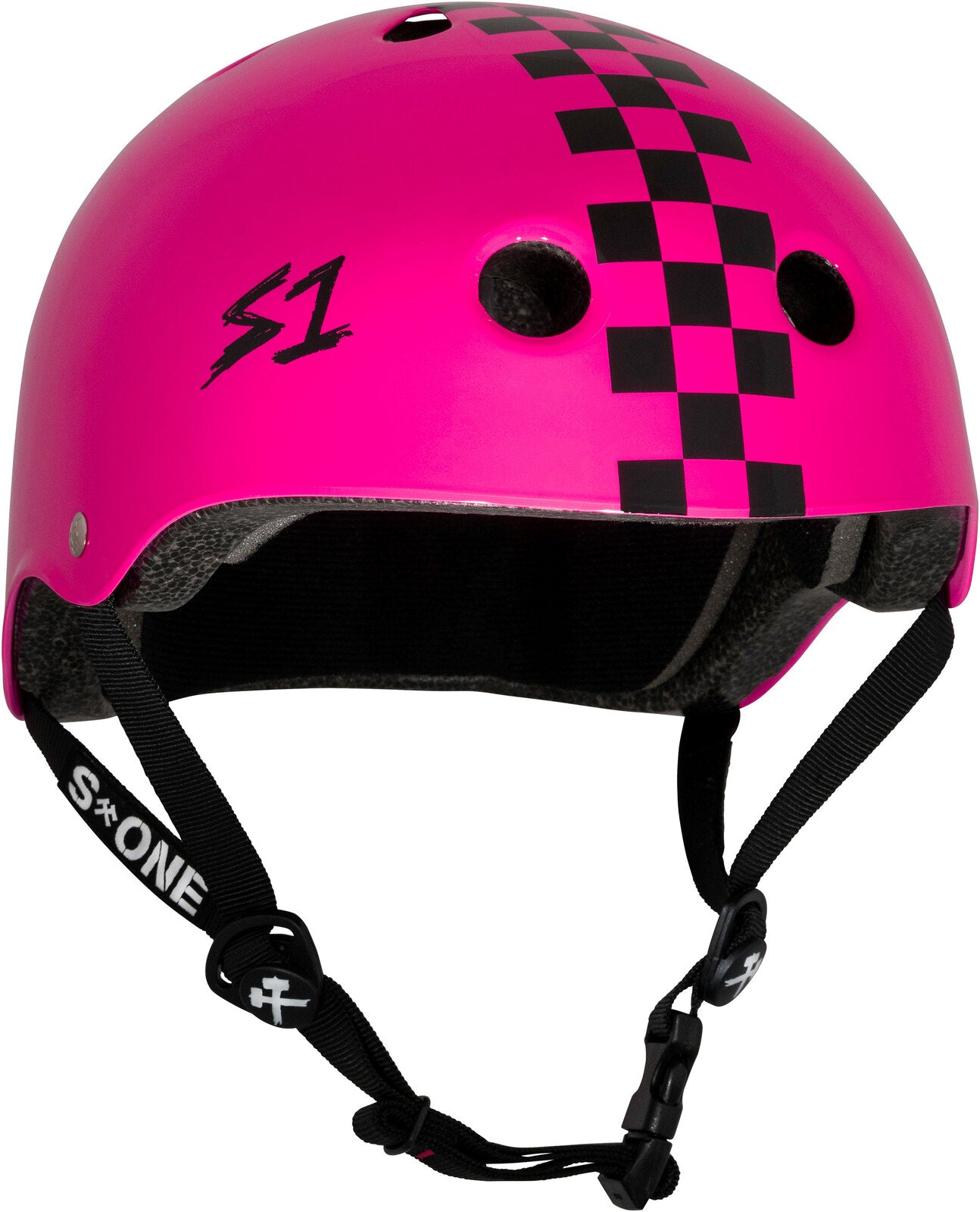 S-One - Lifer Helmet Pink Gloss/Black Checkers