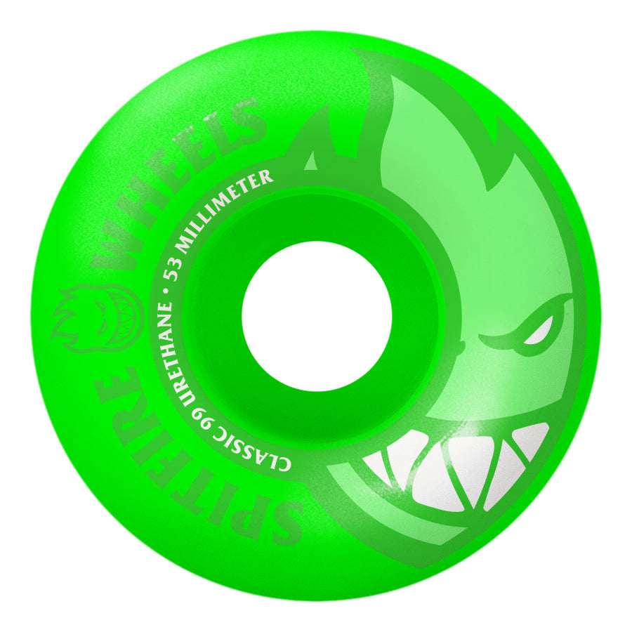 Spitfire - Neon Bighead Green Skateboard Wheels 53mm 99a