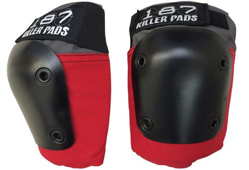 187 Killer Pads - Knee & Elbow Pad Combo Pack Grey/Red