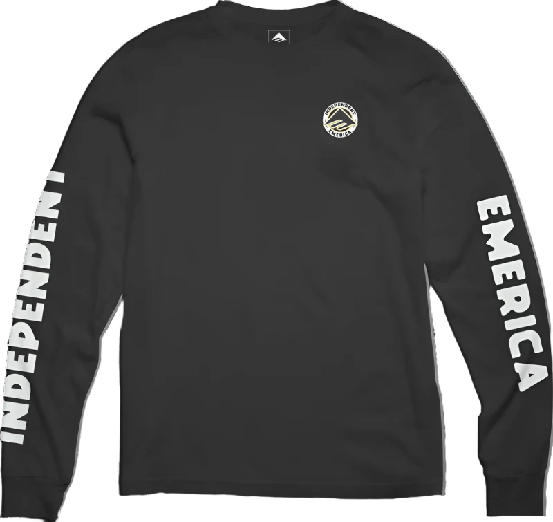 Emerica x Independent - Circle Long Sleeve T-Shirt Black
