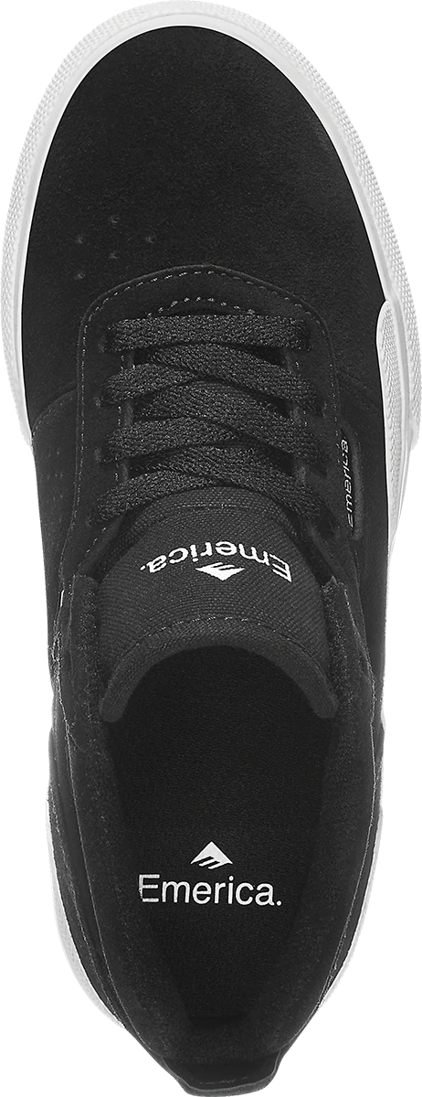 Emerica - Pillar Black/White/Gold Youth Skate Shoes