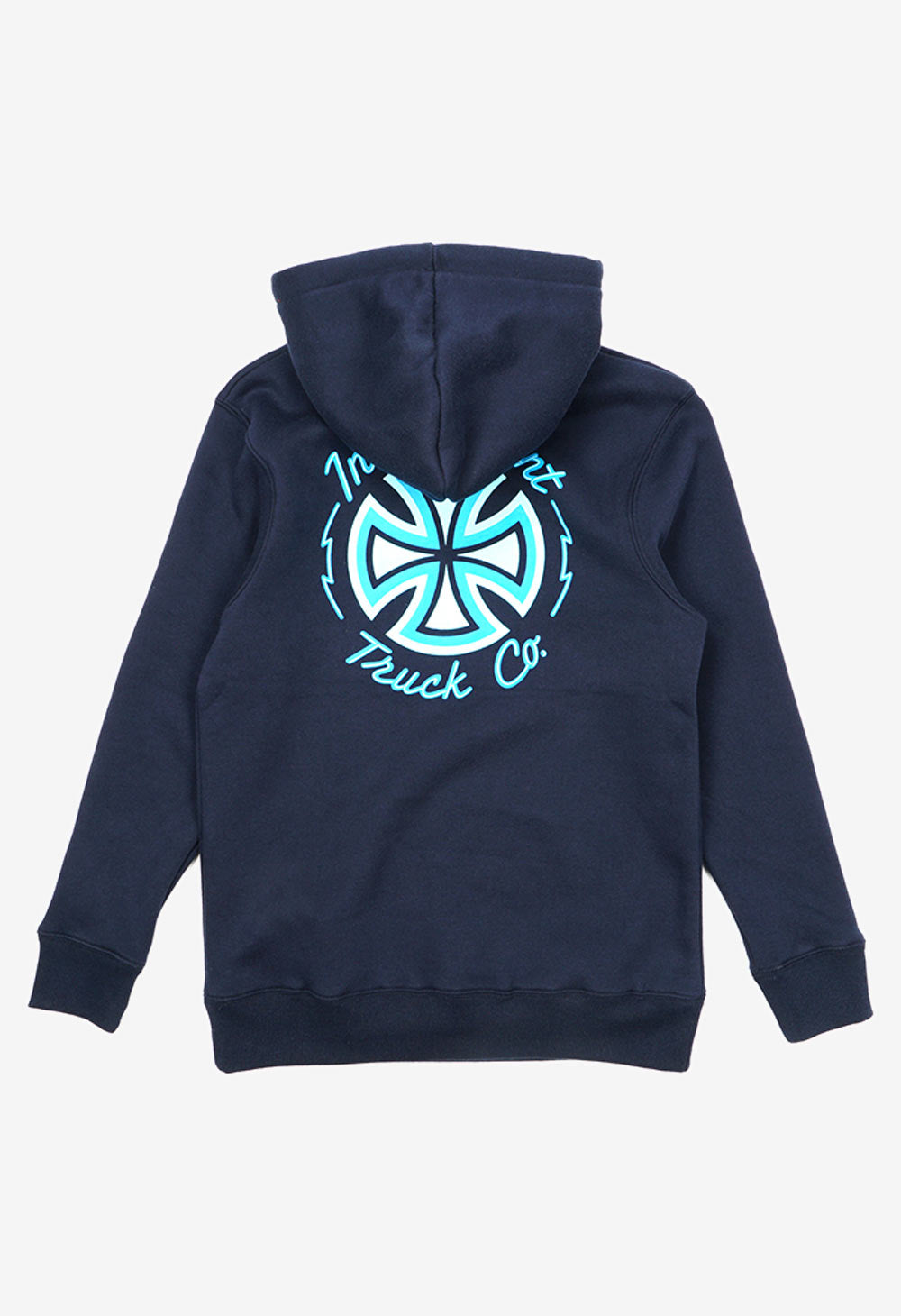 Independent - Neon Cross Youth Pop Hoodie Union Blue
