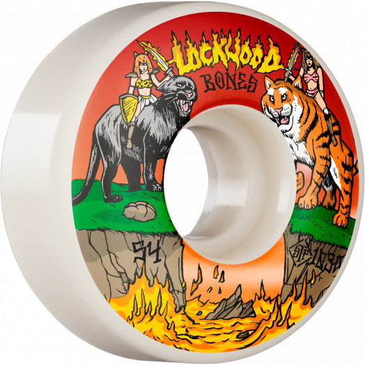 Bones - Pro STF Skateboard Wheels Lockwood Cat Fight 54mm V3 Slims 103A