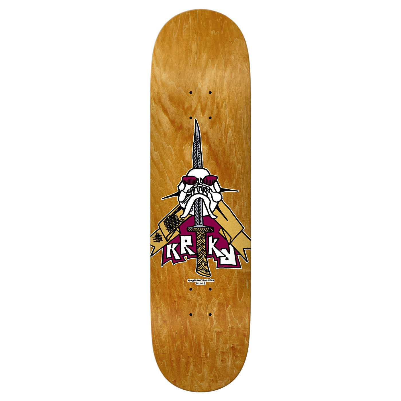 Krooked- Skull Sword Team Deck 8.25''
