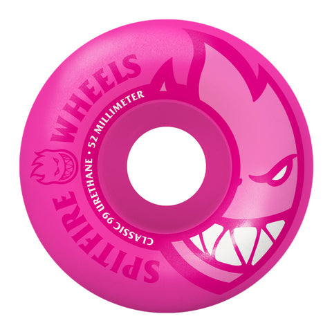 Spitfire - Neon Bighead Pink Skateboard Wheels 52mm 99a