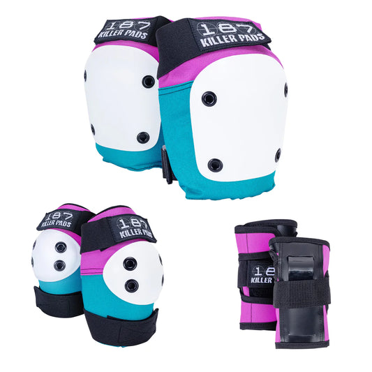 187 Killer Pads - Six Pack Pad Set Pink & Teal