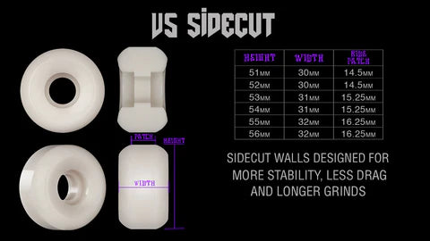 Bones - STF Wheels Retros 53mm V5 Sidecut 103A