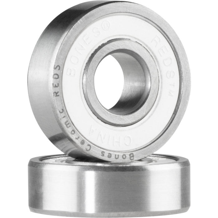 Bones Ceramic Reds bearings close up