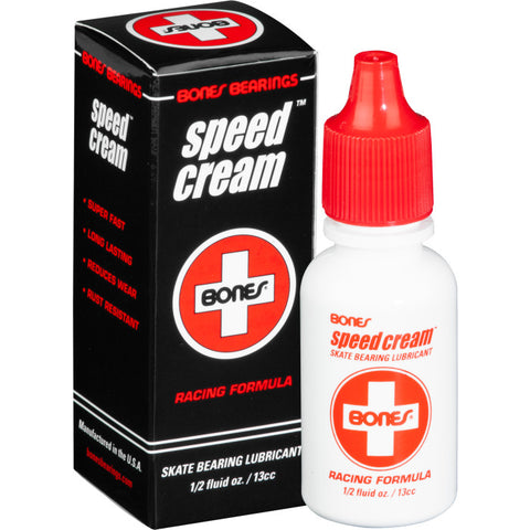 Bones Speed Cream Lubricant packet and bottle