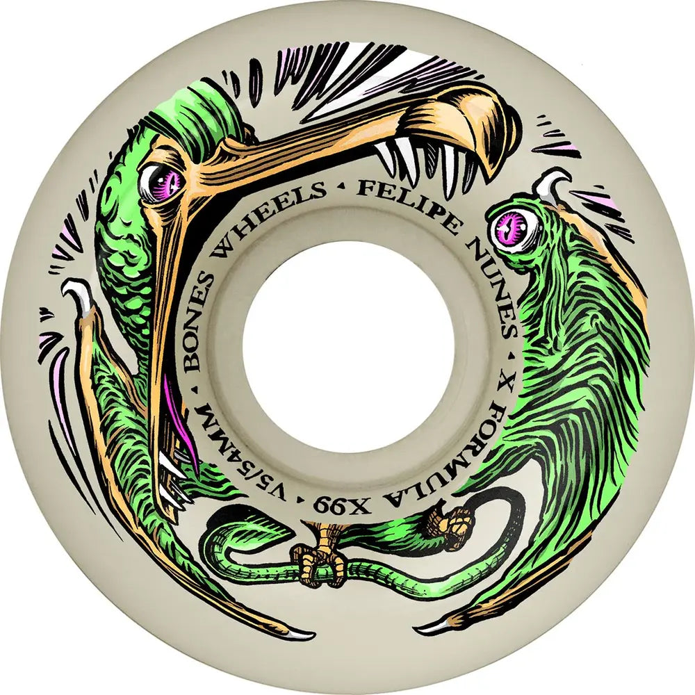 Bones - X-Formula Wheels Nunes Dino-Sortas 54mm V5 Sidecut 99A