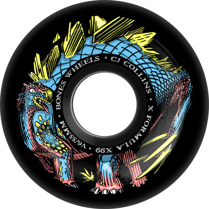 Bones - X-Formula Wheels Collins Dino-Sortas 55mm V6 Widecut 99A