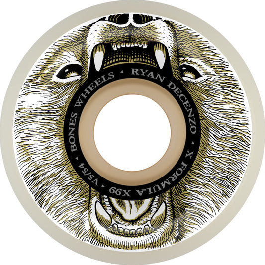 Bones - X-Formula Wheels Decenzo Bear Grills 54mm V5 Sidecut 99A