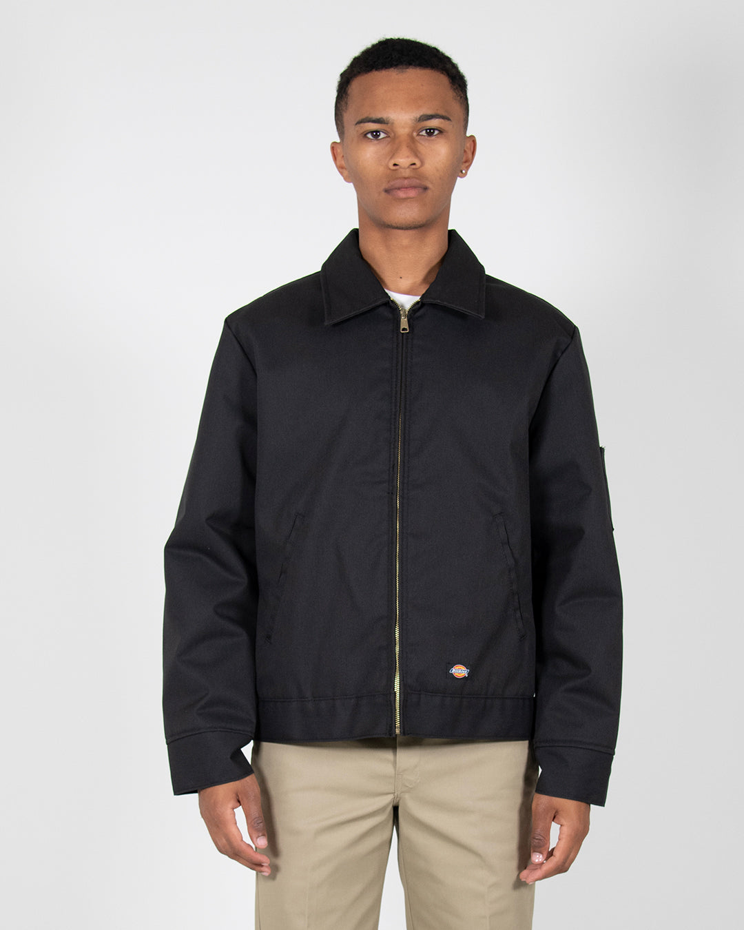 Dickies - Eisenhower Lined Zip Through Garage Jacket Black