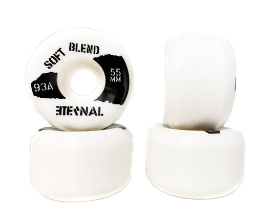Eternal - Skateboard Wheels Soft Blend 55mm 93a White