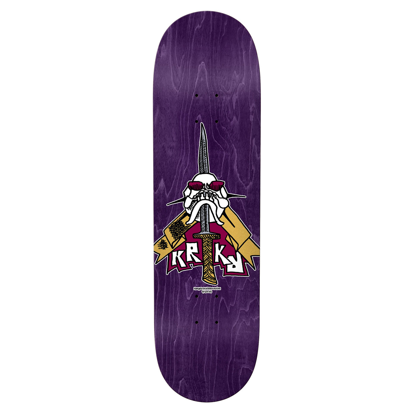 Krooked- Skull Sword Team Deck 8.75''
