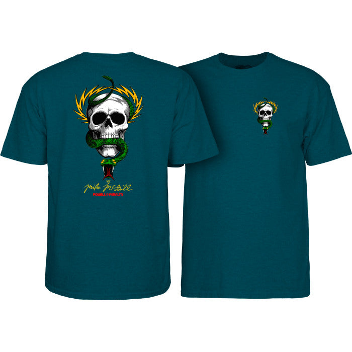 Powell Peralta - Mike McGill Skull & Snake T-Shirt Midnight Teal