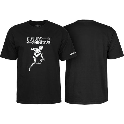 Powell Peralta Future Primitive T-Shirt Black front and back