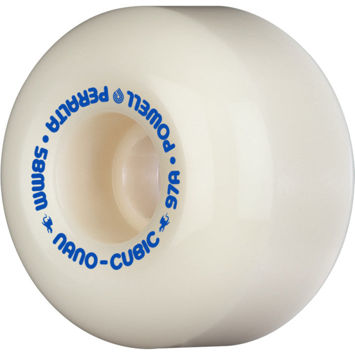Powell Peralta Nano Cubic wheel 58mm 97a angled view