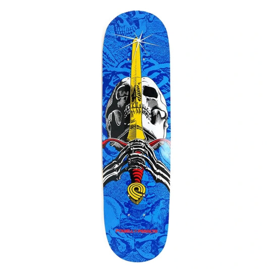 Powell Peralta - Skull and Sword Birch Skateboard Deck 7.5'' Blue