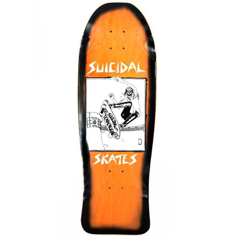Suicidal Skates - Pool Skater Reissue Deck Black Fade/Assorted Stains