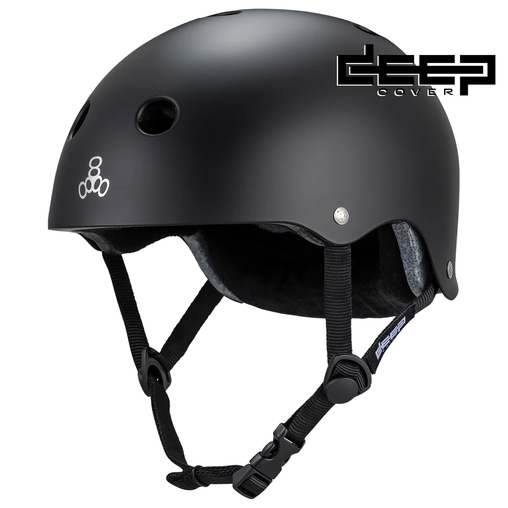 Triple Eight - Deep Cover Helmet Matte Black