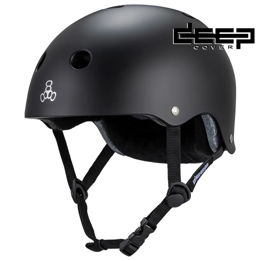 Triple Eight - Deep Cover Helmet Matte Black