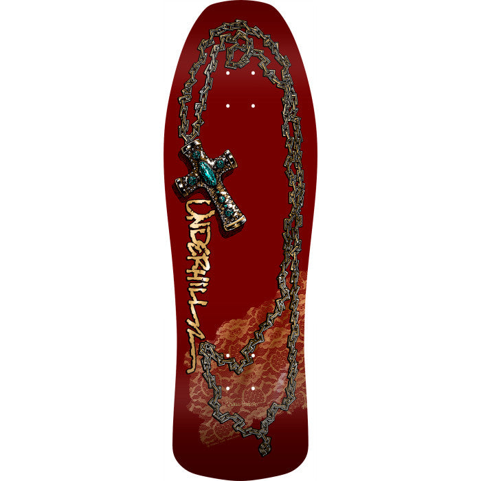 Powell Peralta - Ray Underhill Cross Reissue Deck Burgundy/Gold Foil