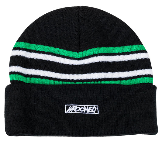 Krooked - Monnsmile Script Beanie Black/White/Green