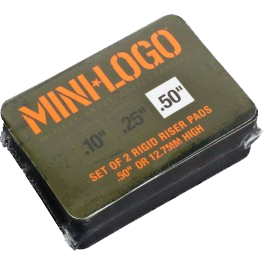 Mini Logo - 0.50" Riser Pads Black