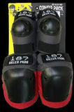 187 Killer Pads - Knee & Elbow Pad Combo Pack Grey/Red