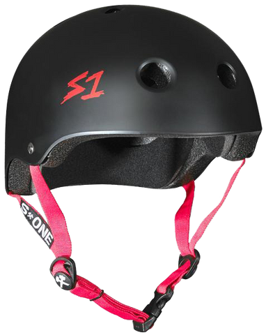 S-One - Lifer Helmet Black Matte w/ Red Straps