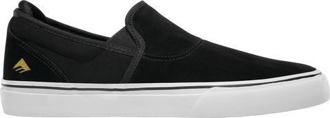 Emerica - Wino G6 Slip-On Skate Shoes Black/White/Gold