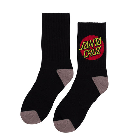 Santa Cruz - Cruz Youth Socks 4 Pack Black