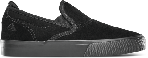Emerica - Wino G6 Slip-On Youth Skate Shoes Black/Black
