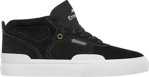 Emerica - Pillar Black/White/Gold Youth Skate Shoes